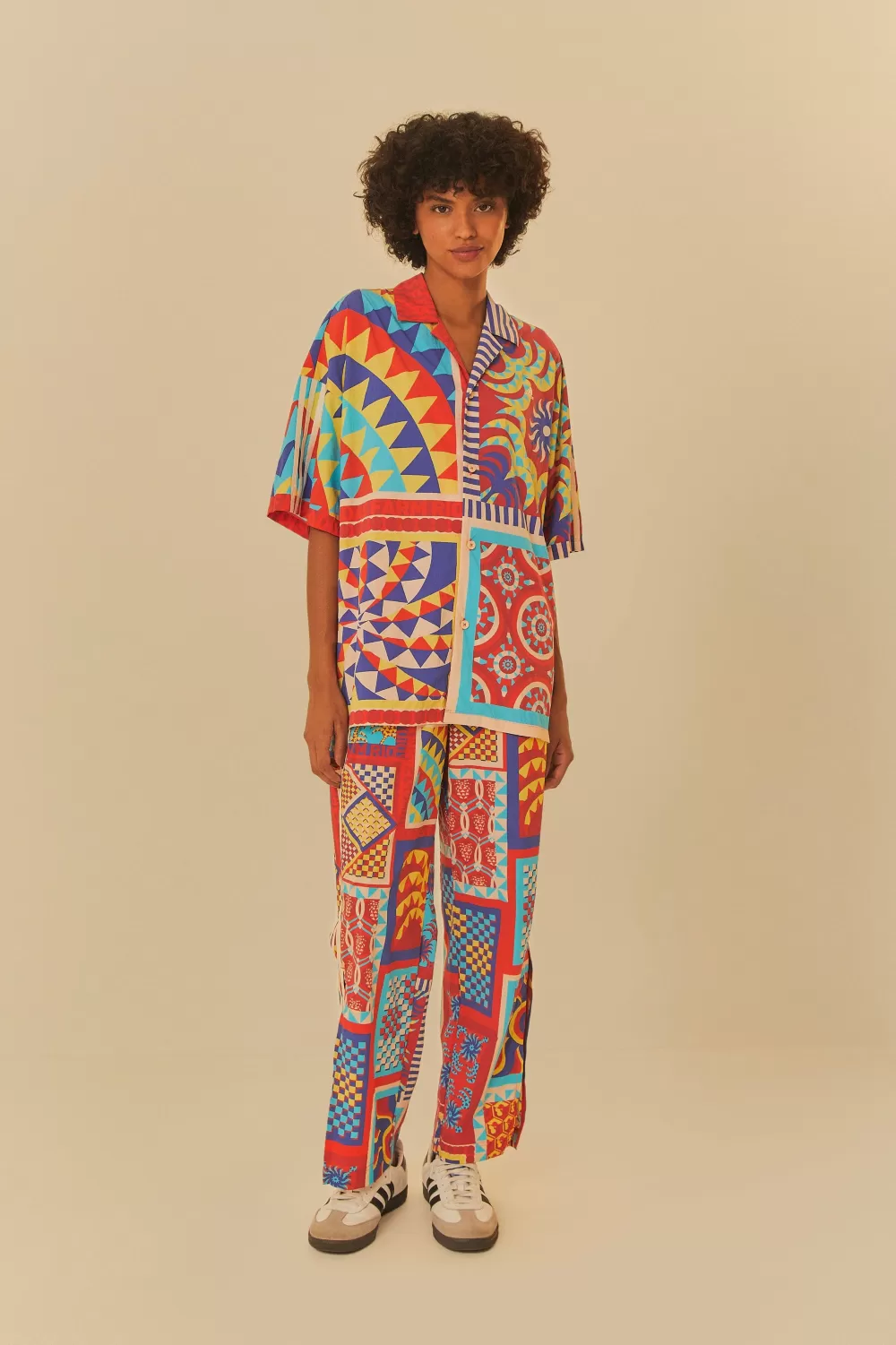 Adidas Farm Solar Kaleidoscope Blue Top | FARM Rio Discount