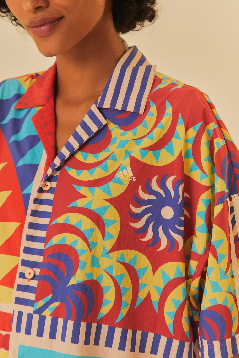 Adidas Farm Solar Kaleidoscope Blue Top | FARM Rio Discount
