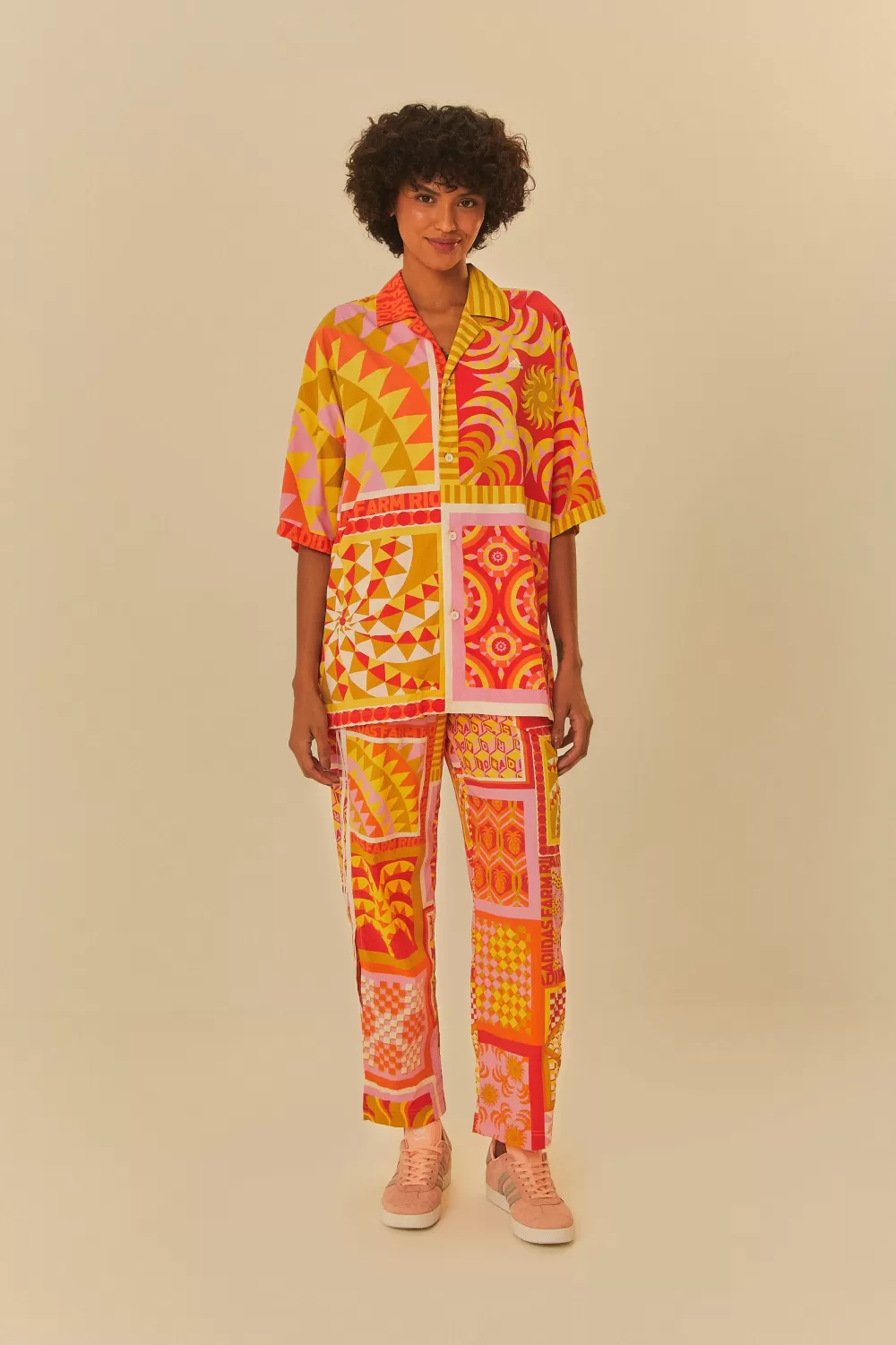 Adidas Farm Solar Kaleidoscope Pink Top | FARM Rio Shop