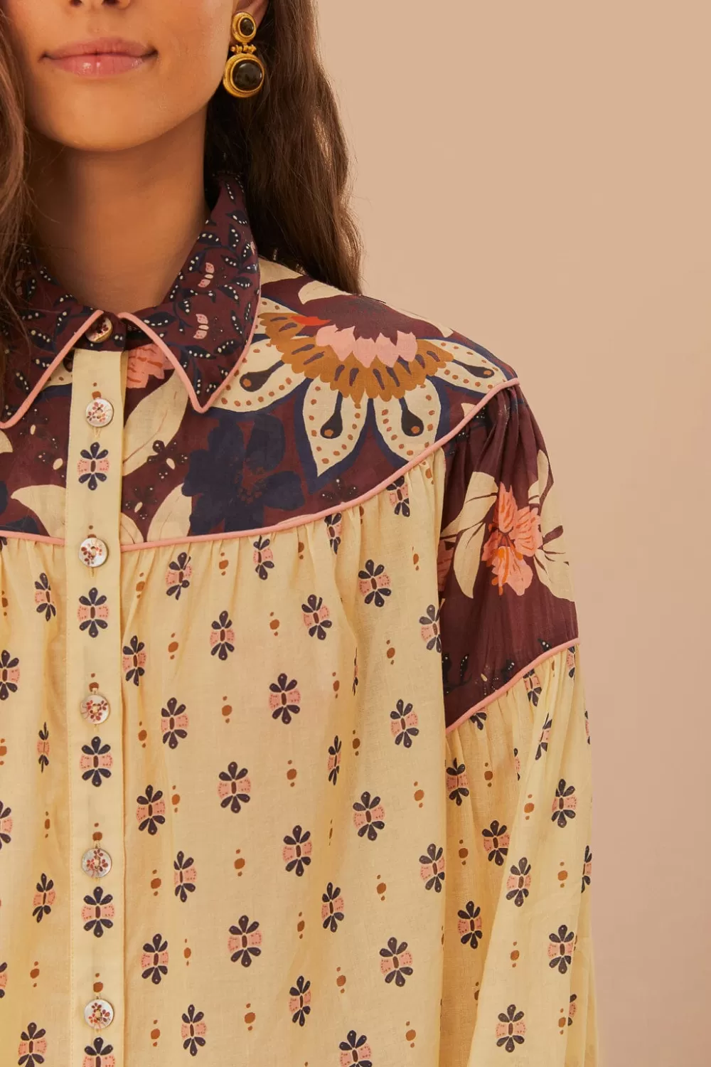 Ainika Chill Burgundy Blouse | FARM Rio Flash Sale