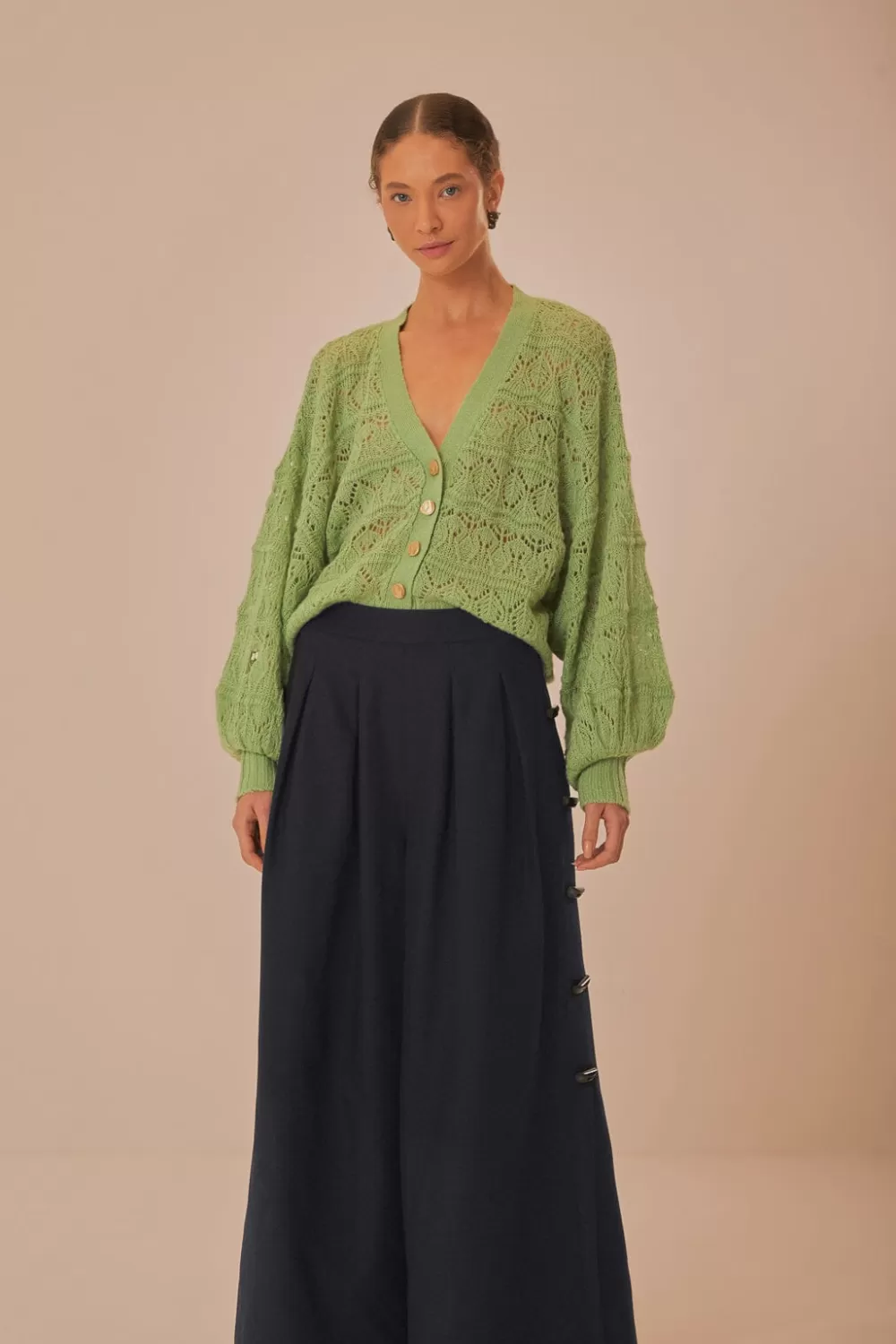 Black Button Pants | FARM Rio Cheap