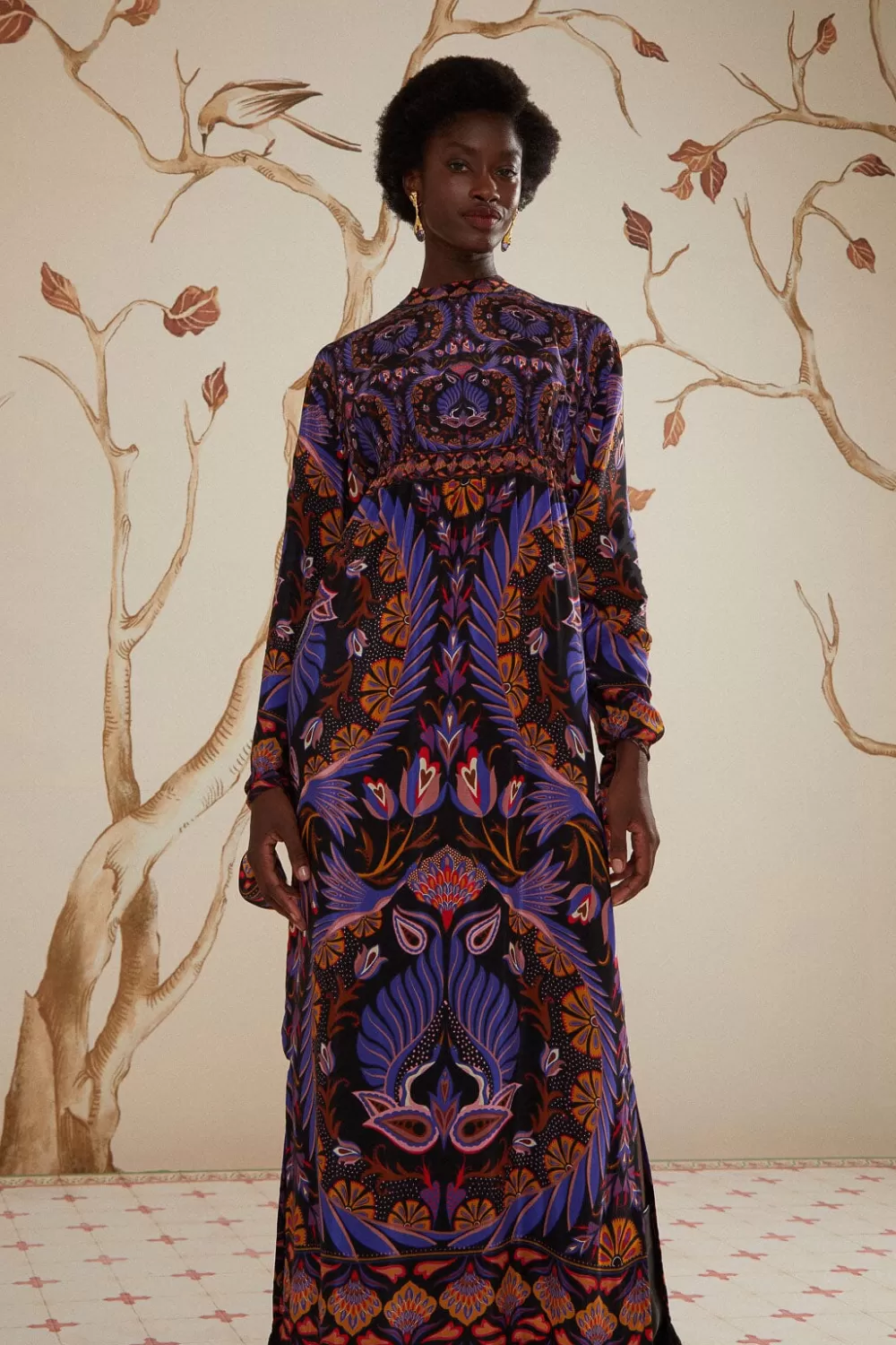 Black Heart Forest Maxi Dress | FARM Rio Cheap