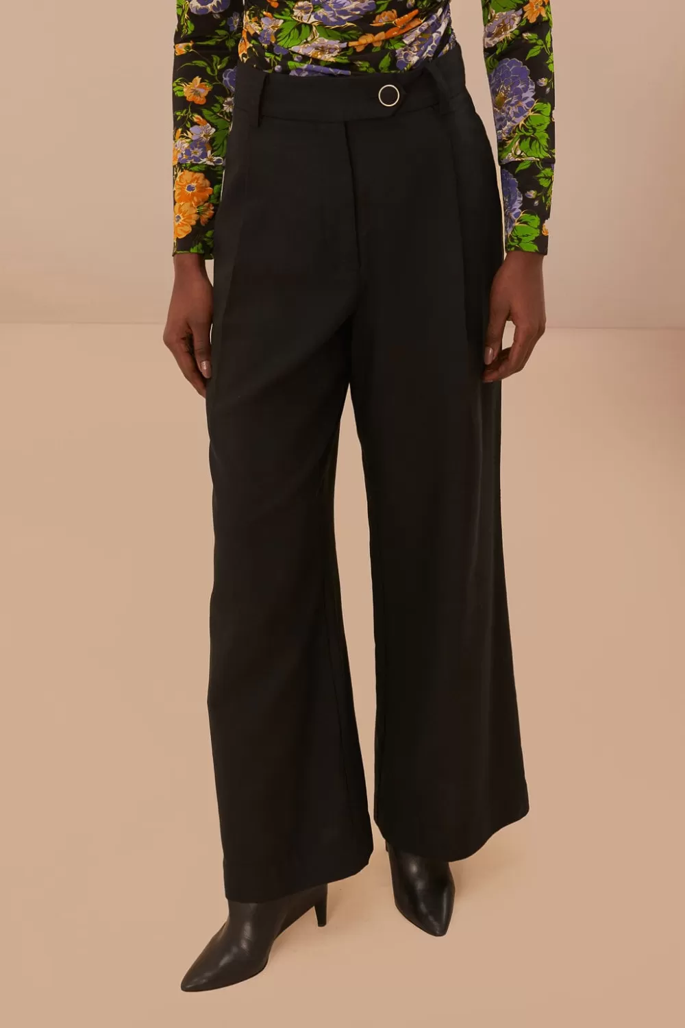 Black Hight Waisted Pants | FARM Rio Store