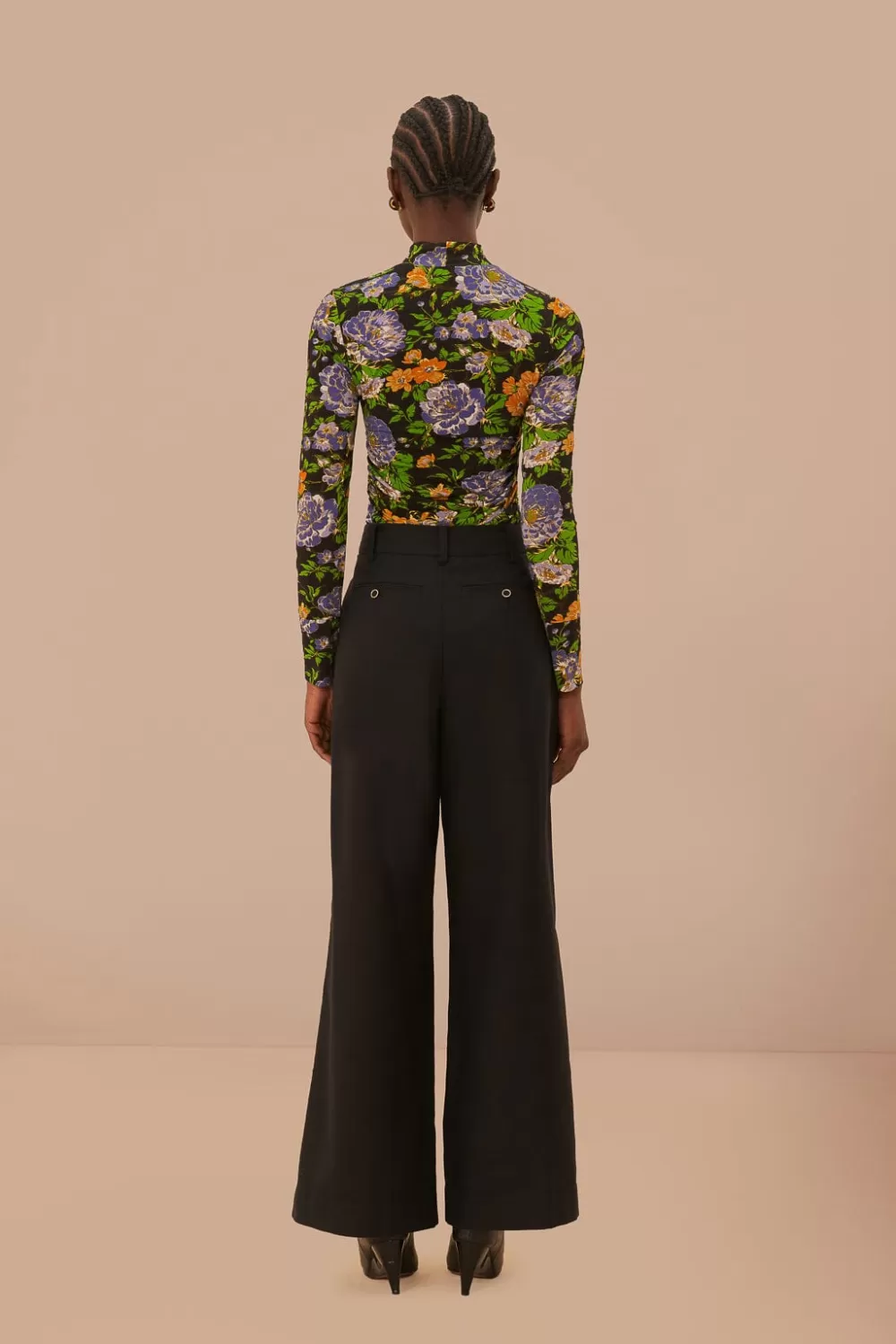 Black Hight Waisted Pants | FARM Rio Store
