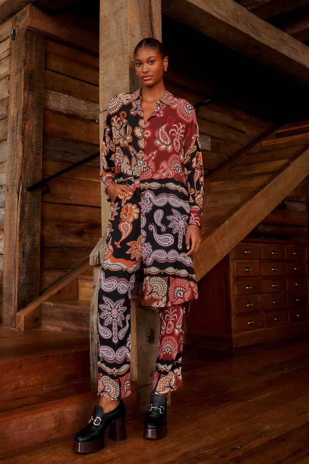 Black Sweet Mermaids Pants | FARM Rio Fashion