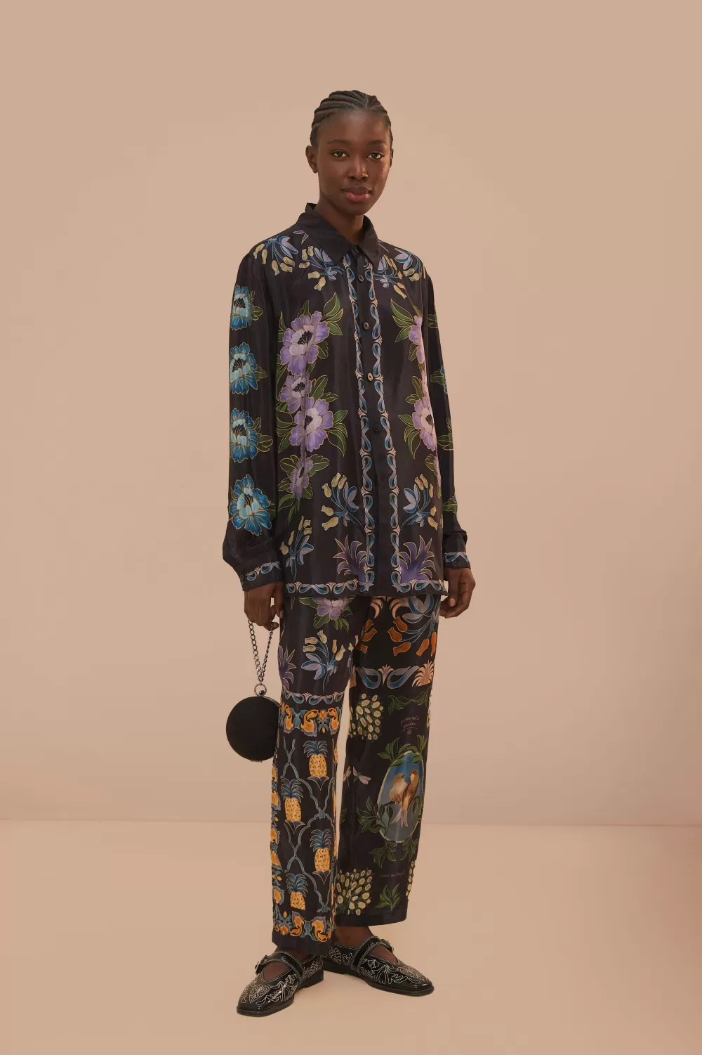 Black Winter Garden Pants | FARM Rio Online