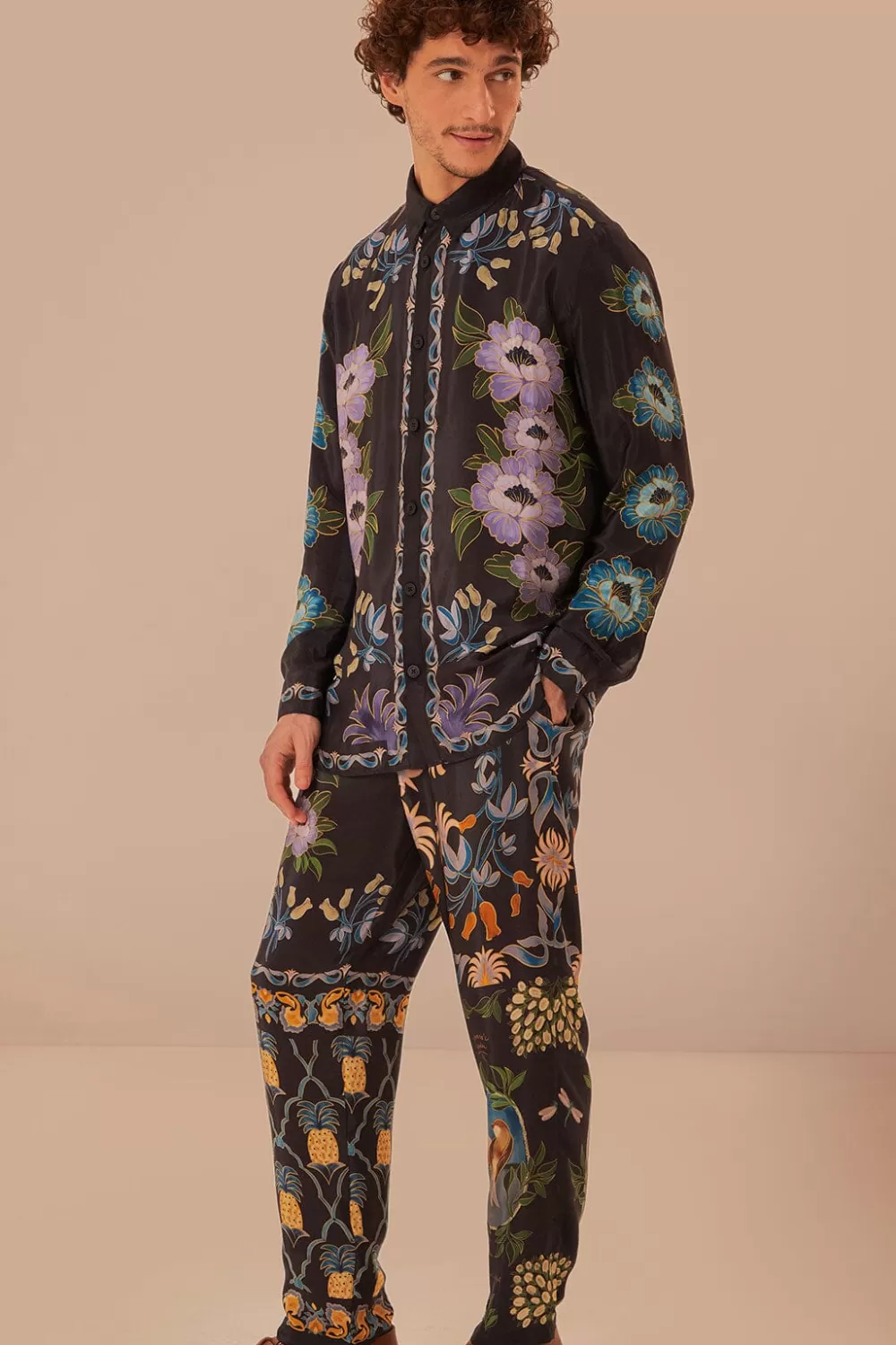 Black Winter Garden Pants | FARM Rio Online