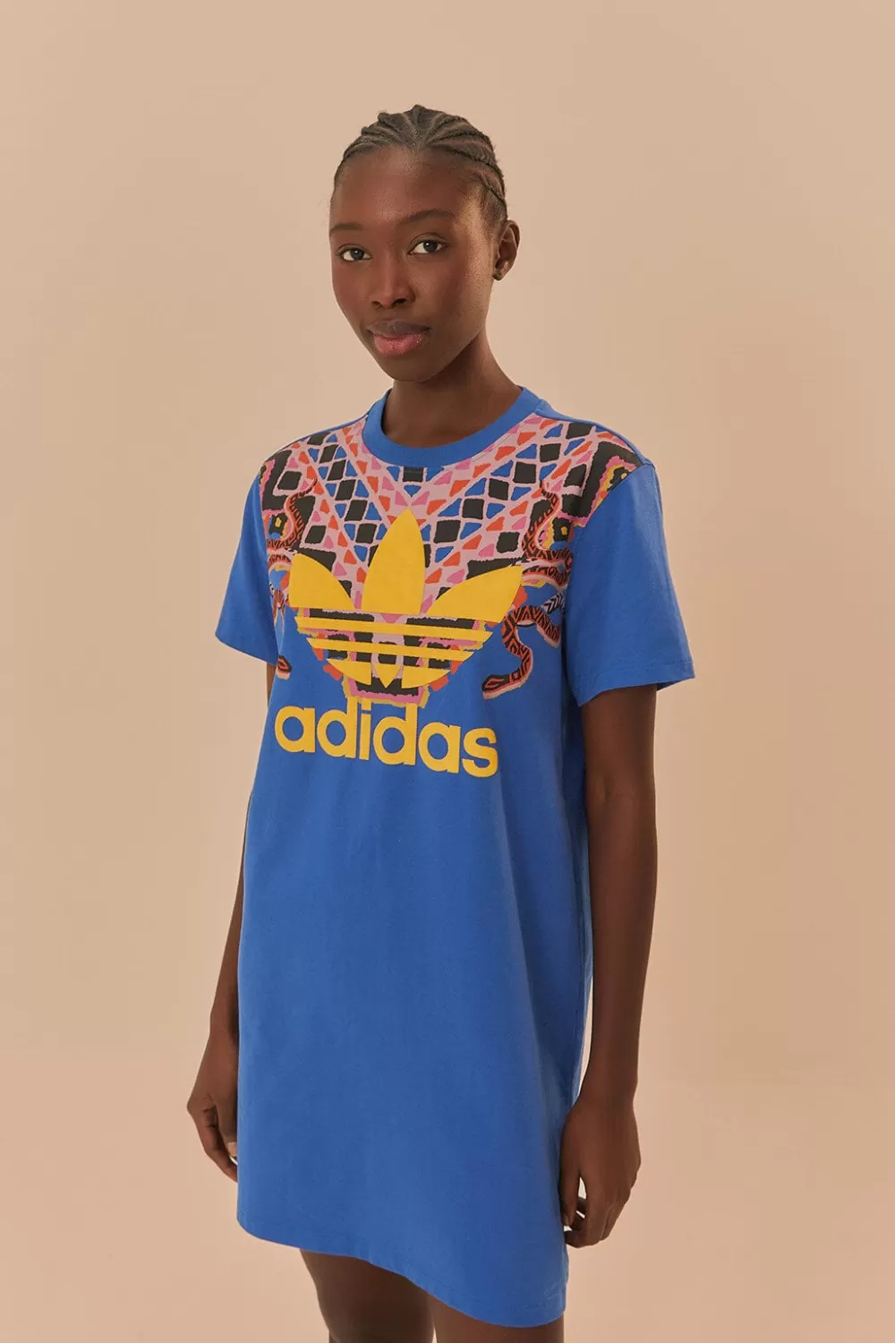 Blue Adidas T-Shirt Dress | FARM Rio Outlet
