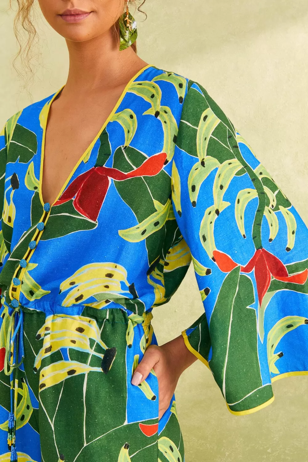 Blue Banana Leaves Romper | FARM Rio Discount