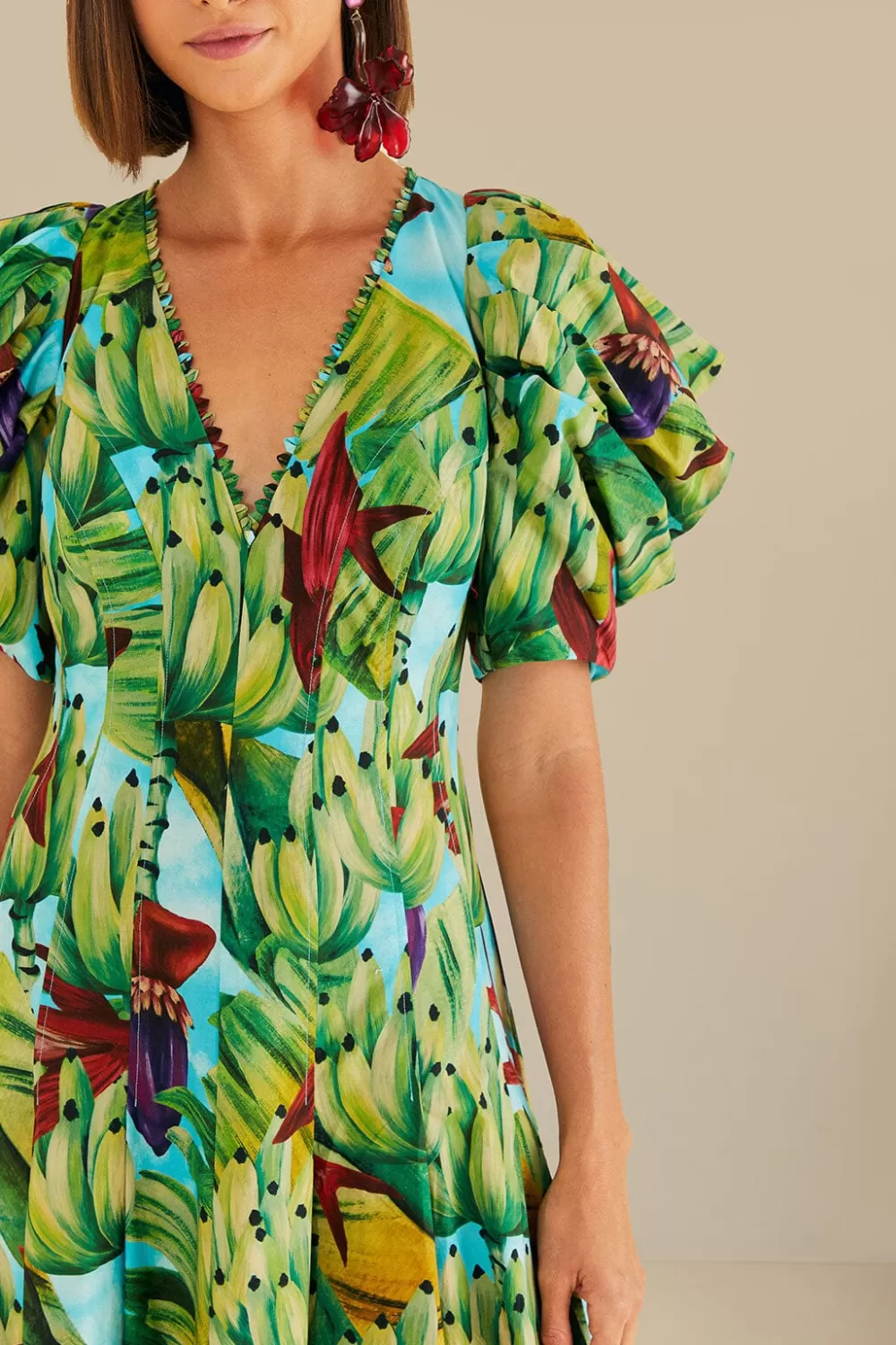 Blue Banana Pingo Midi Dress | FARM Rio Shop