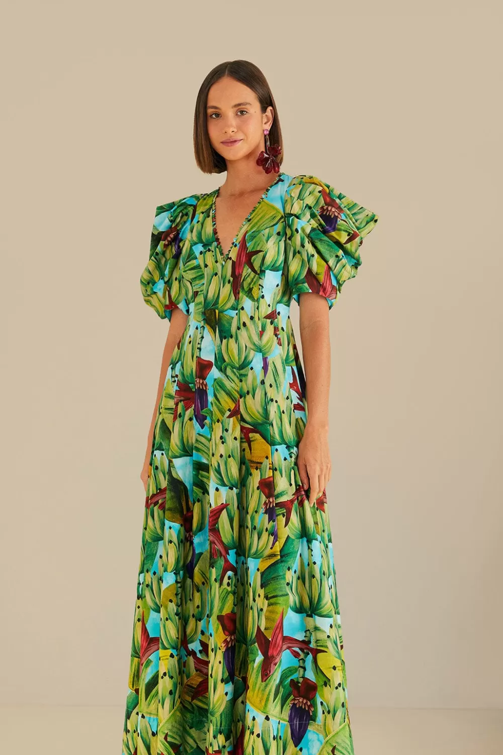 Blue Banana Pingo Midi Dress | FARM Rio Shop