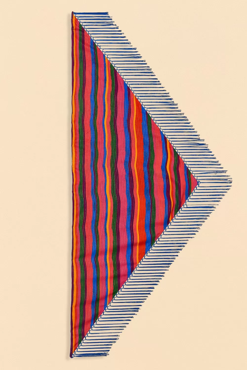 Blue Floral Tropical & Colorful Stripes Sarong | FARM Rio Online
