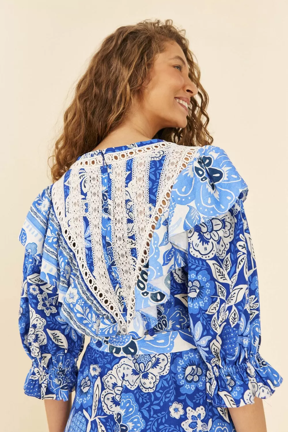 Blue Full Of Flowers Jumpsuit | FARM Rio Best Sale