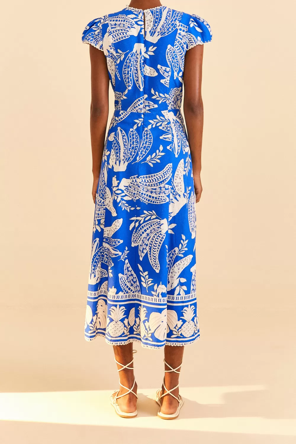 Blue Lace Banana Midi Dress | FARM Rio Flash Sale