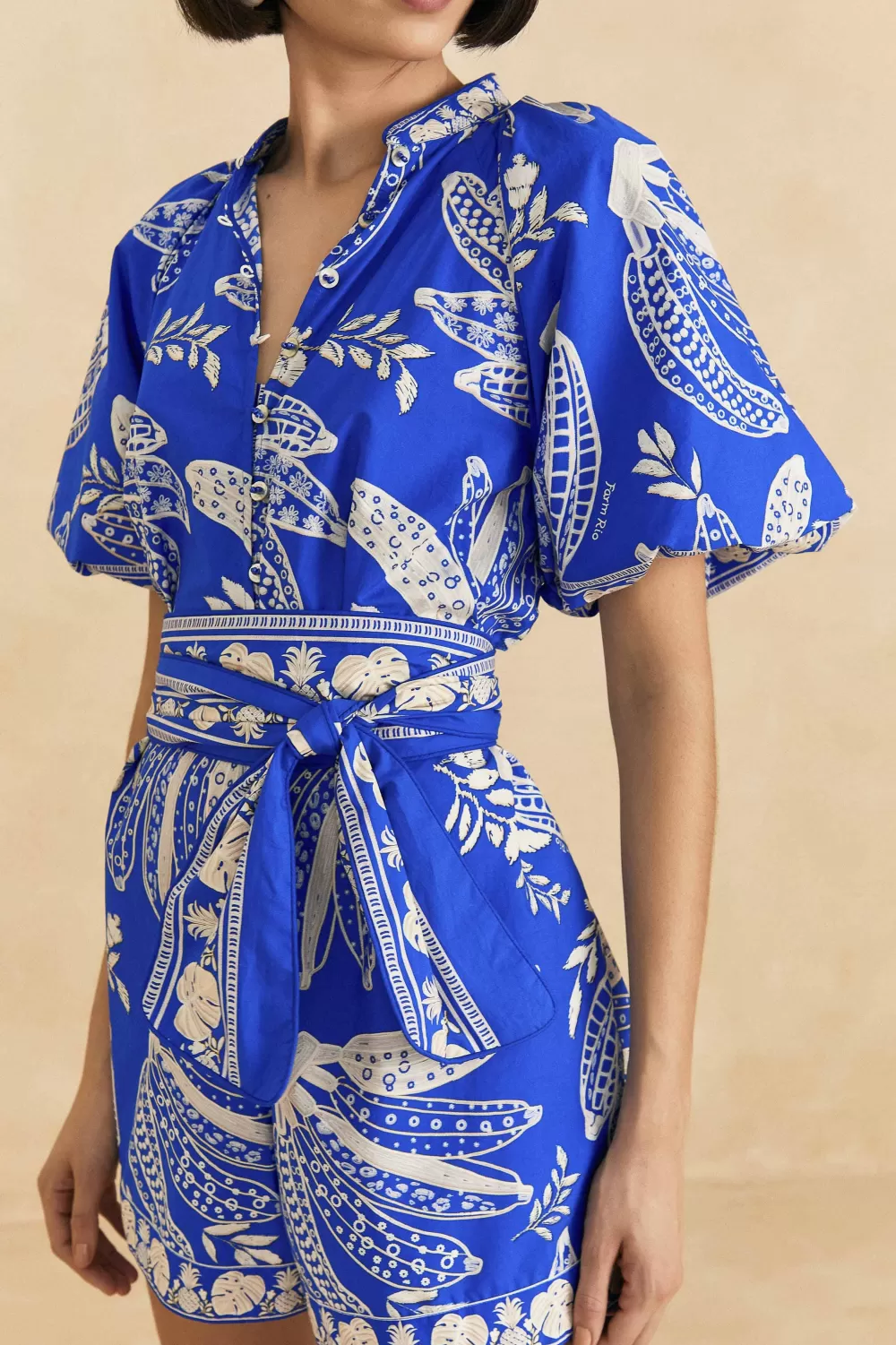 Blue Lace Banana Romper | FARM Rio Best Sale