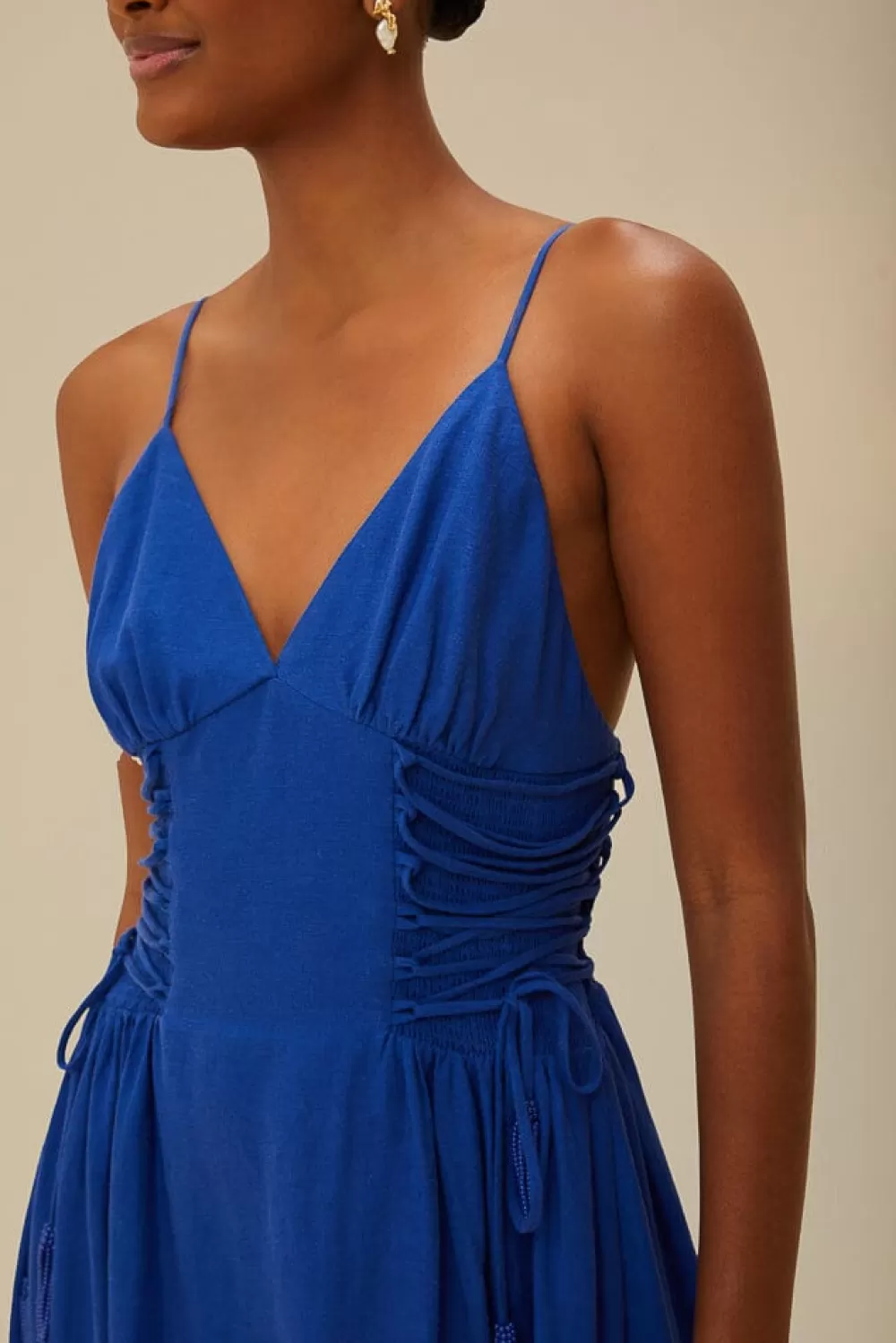 Blue Midi Dress | FARM Rio Flash Sale