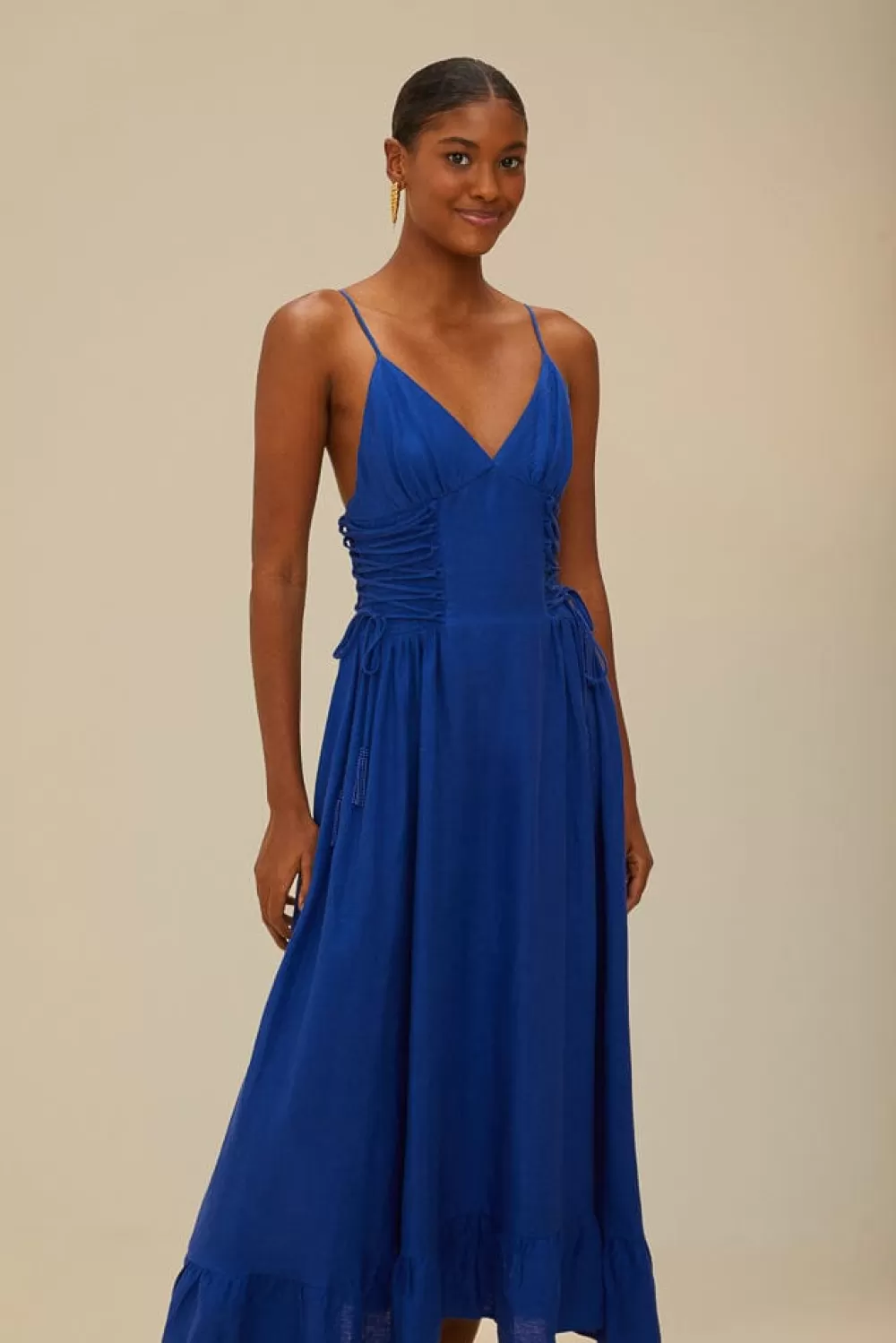 Blue Midi Dress | FARM Rio Flash Sale
