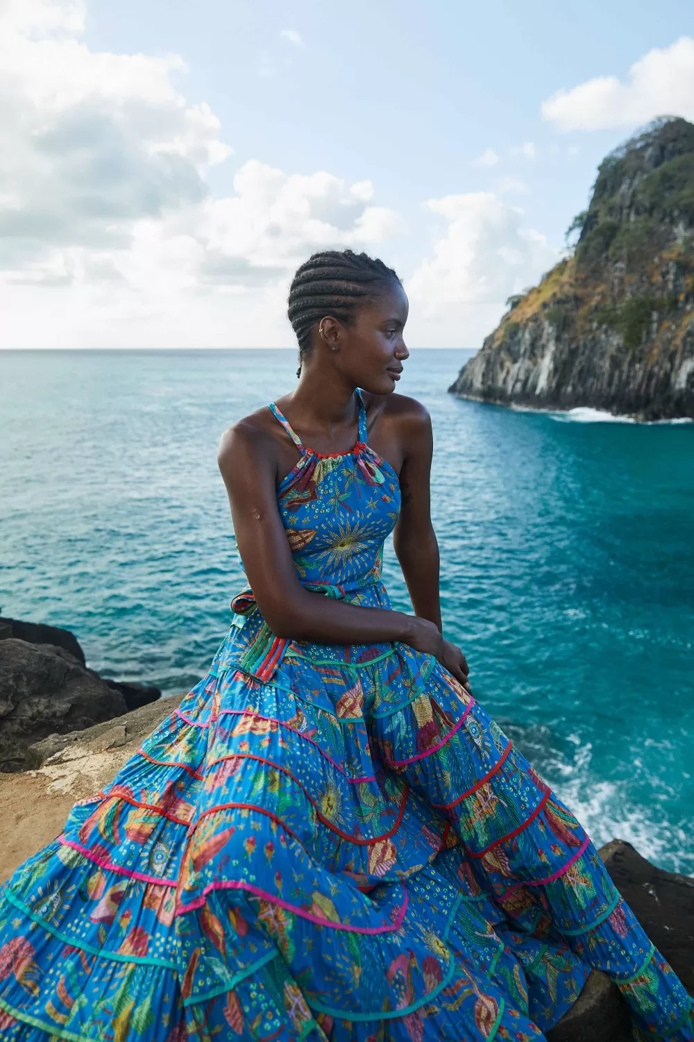 Blue Ocean Stories Maxi Dress | FARM Rio Clearance