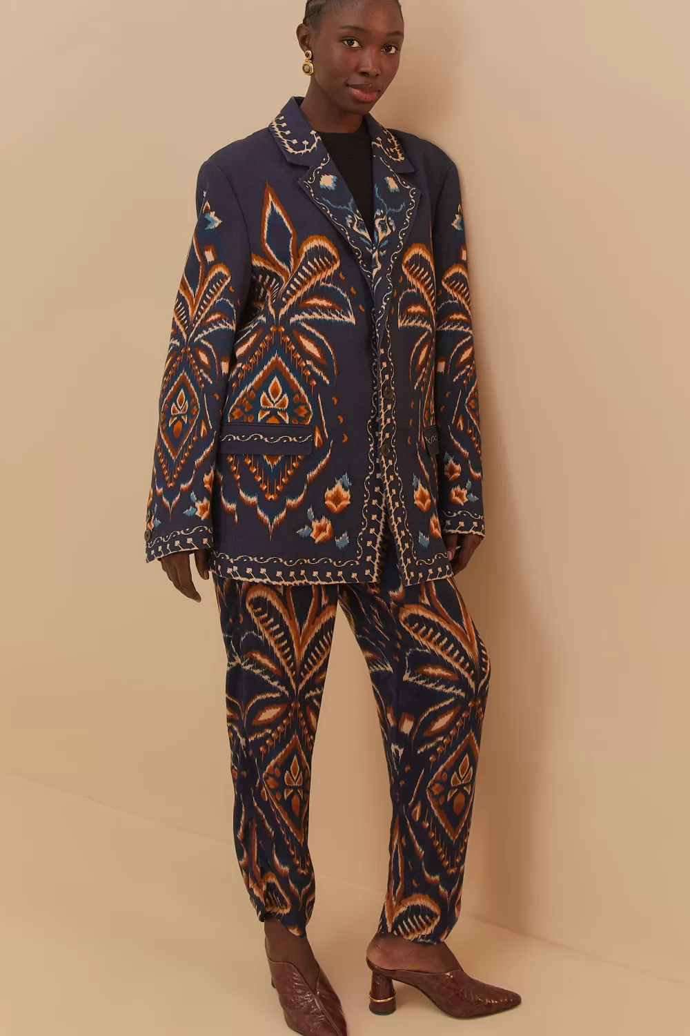 Blue Pineapple Ikat Pants | FARM Rio Cheap