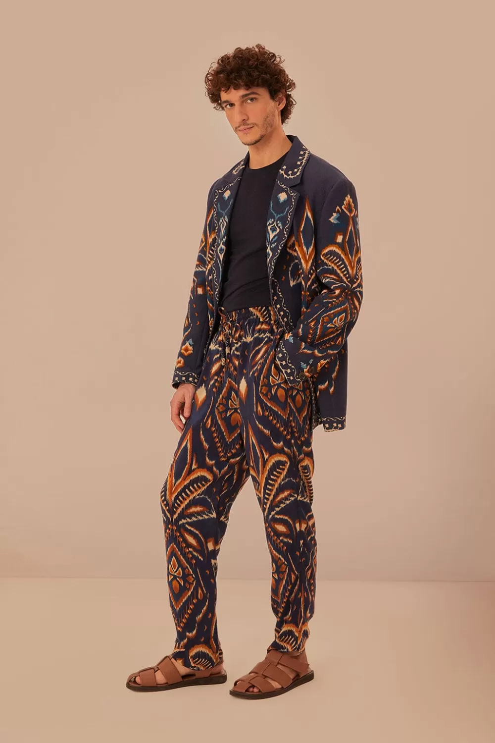 Blue Pineapple Ikat Pants | FARM Rio Cheap