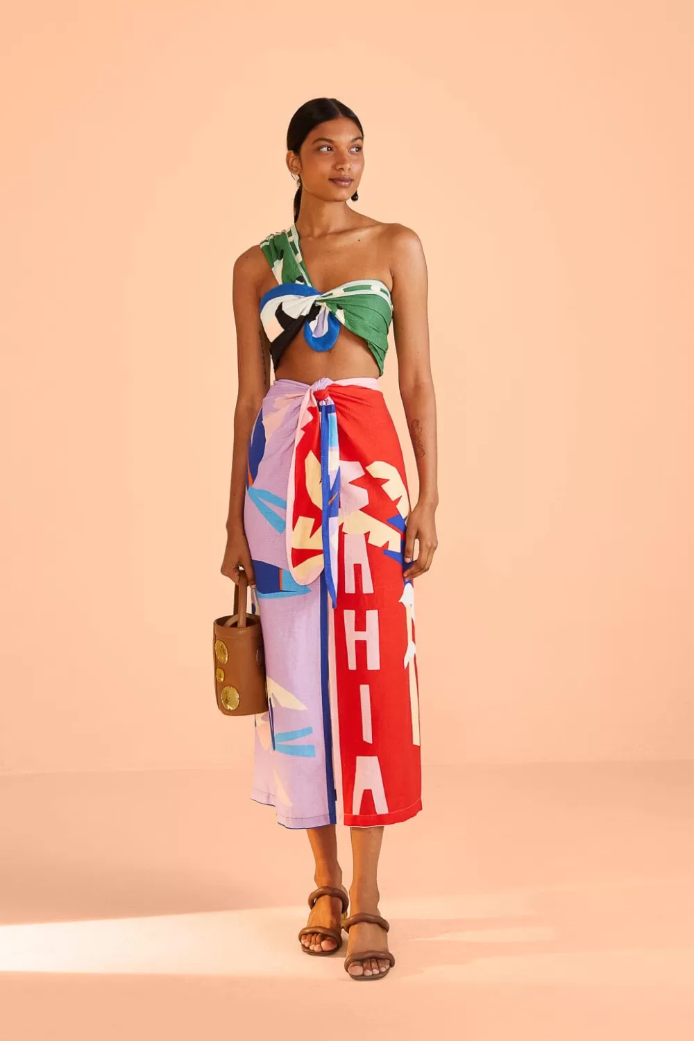 Brasil Bahia Scarves Crop Top | FARM Rio Flash Sale