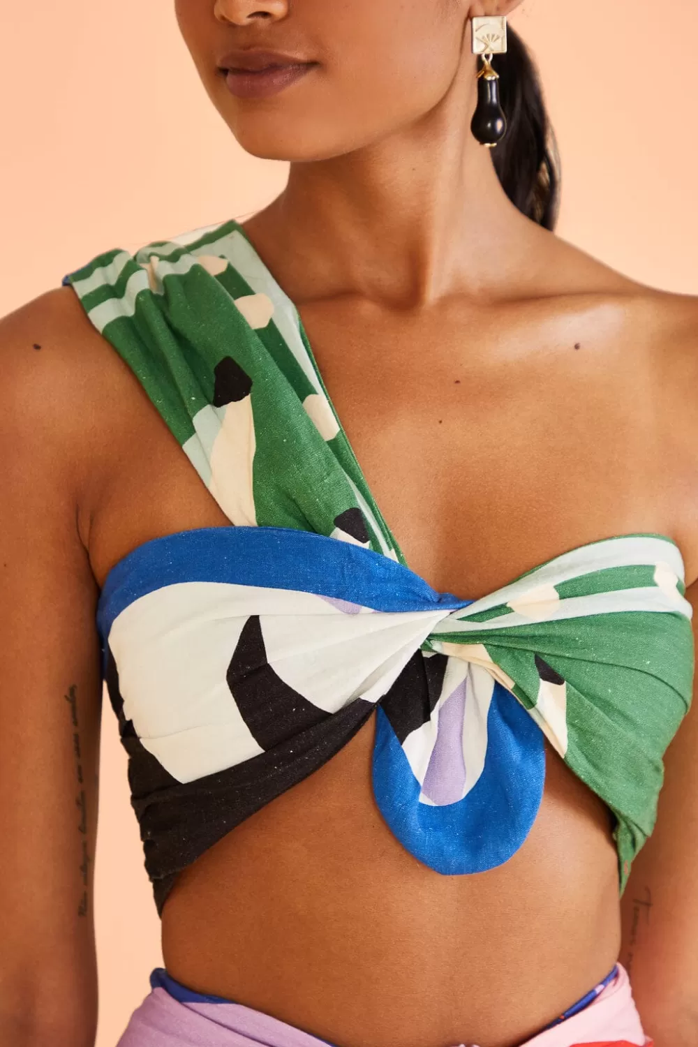 Brasil Bahia Scarves Crop Top | FARM Rio Flash Sale