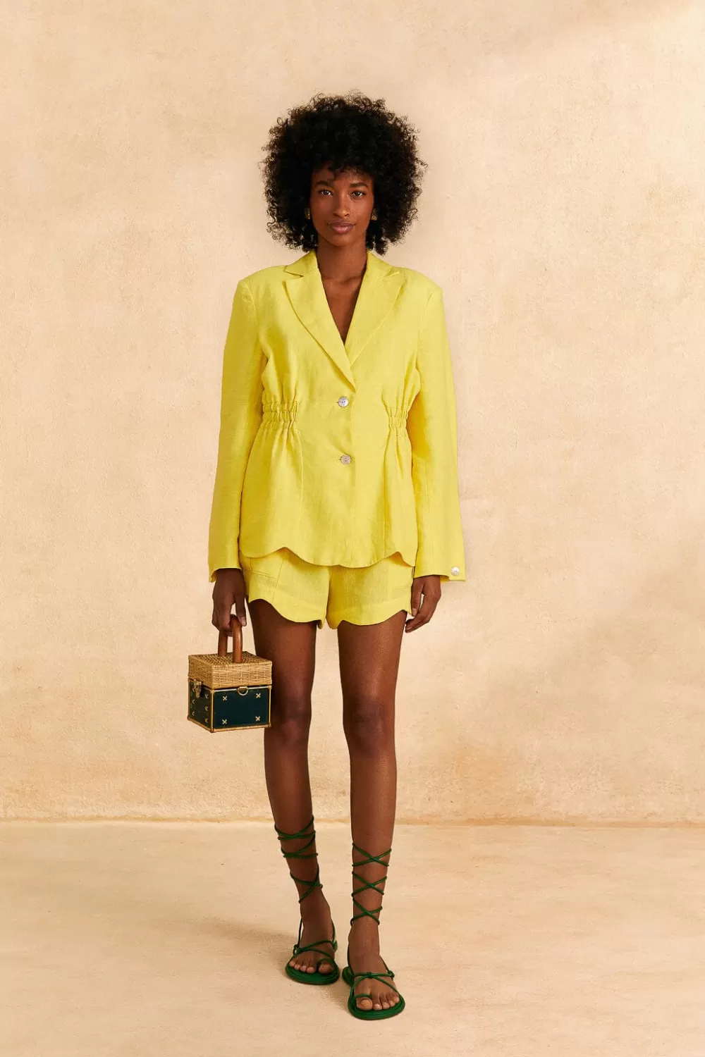 Bright Yellow Shorts | FARM Rio Cheap