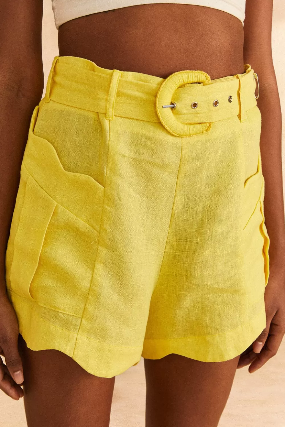 Bright Yellow Shorts | FARM Rio Cheap