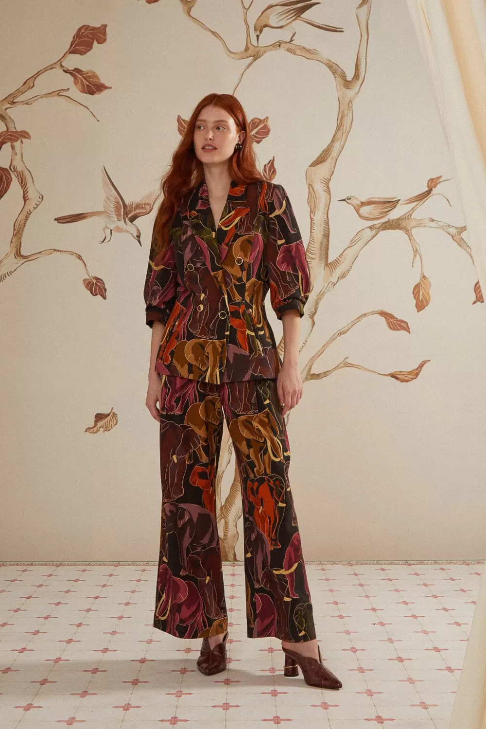 Brown Elephants Pants | FARM Rio Cheap