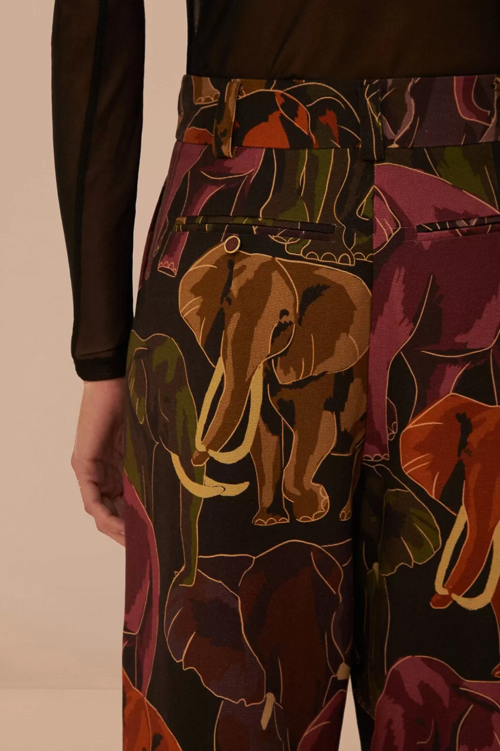Brown Elephants Pants | FARM Rio Cheap