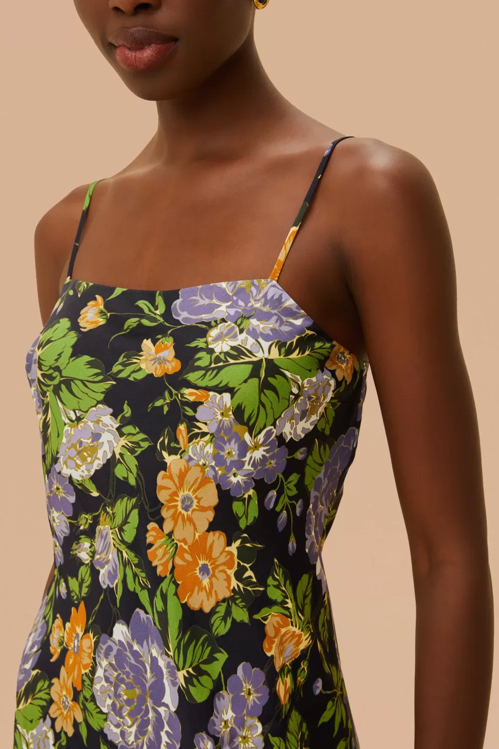 Capri Floral Black Sleveless Mini Dress | FARM Rio Cheap
