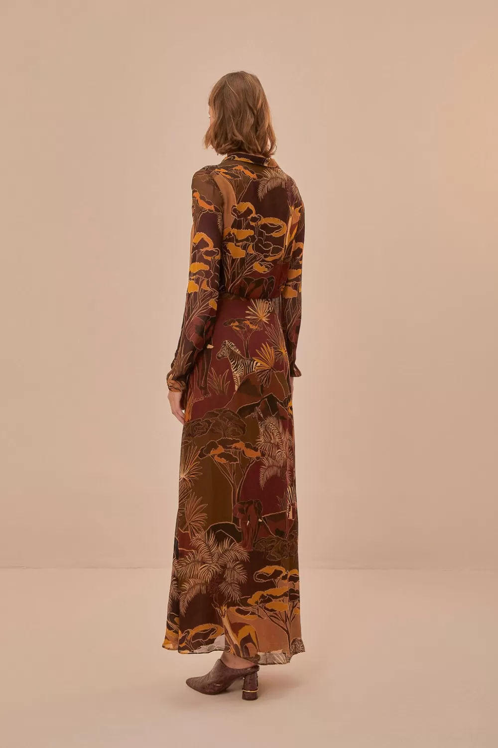 Caramel Savana Dream Maxi Dress | FARM Rio Online