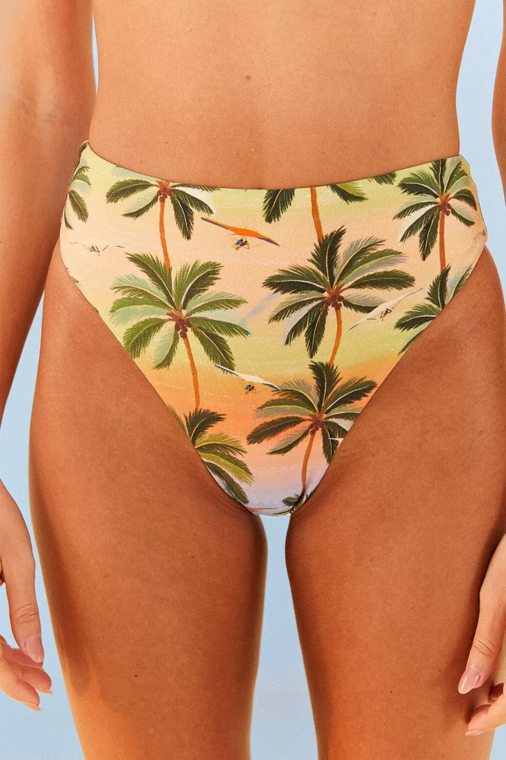 Carioca High Waisted Bikini Bottom | FARM Rio Clearance