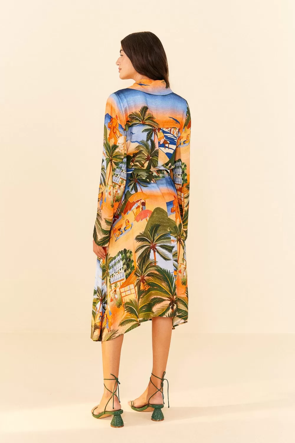 Carioca Lenzing™ Ecovero™ Viscose Midi Dress | FARM Rio Fashion