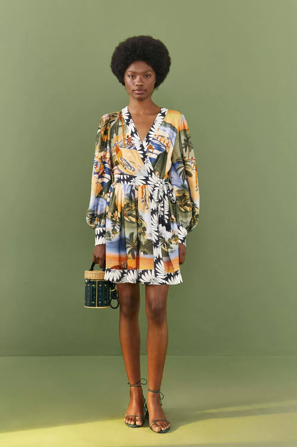 Carioca Lenzing™ Ecovero™ Viscose Mini Dress | FARM Rio Hot