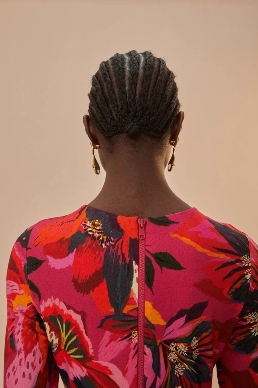 Colorful Flowers Jersey Midi Dress | FARM Rio Outlet
