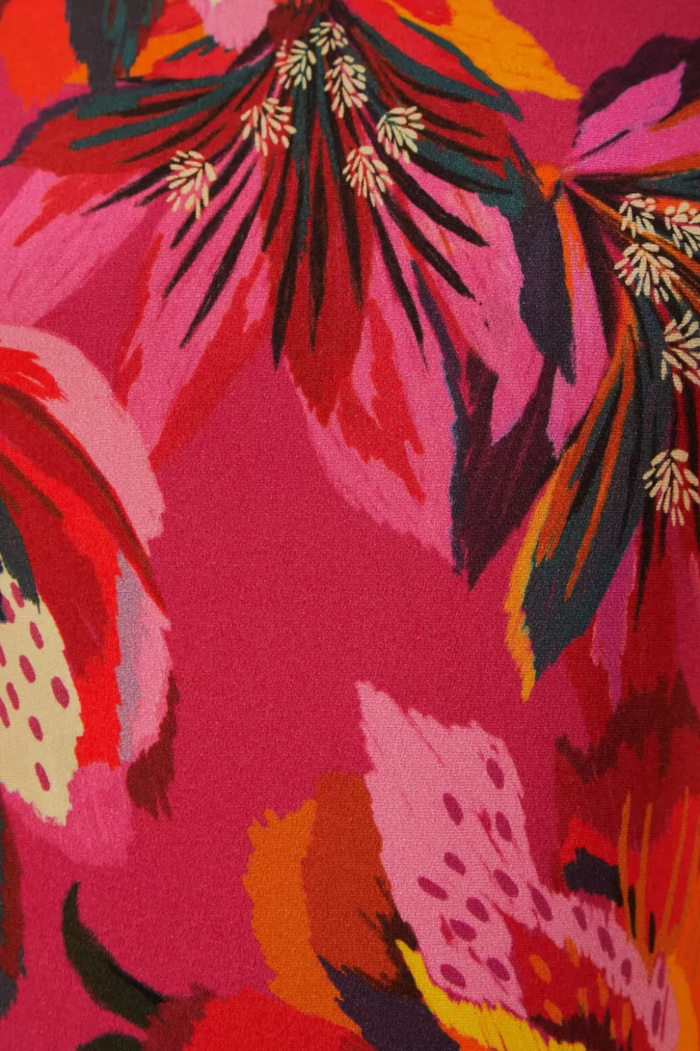 Colorful Flowers Jersey Midi Dress | FARM Rio Outlet