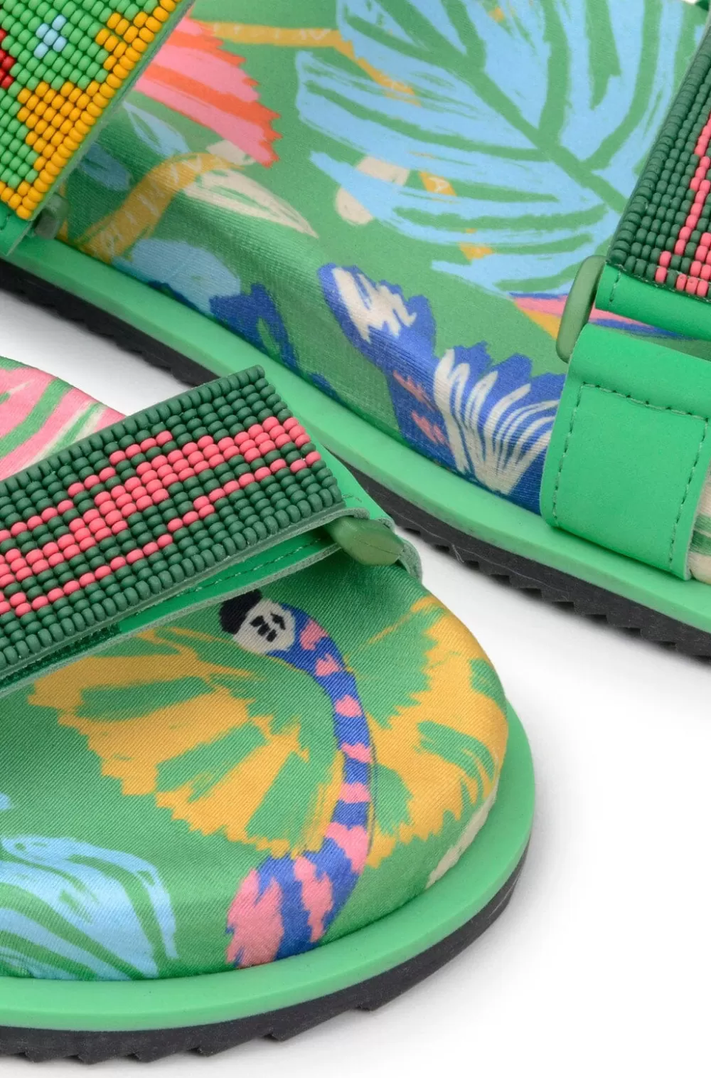 Colorful Forest Anatomic Slide Sandal | FARM Rio Hot