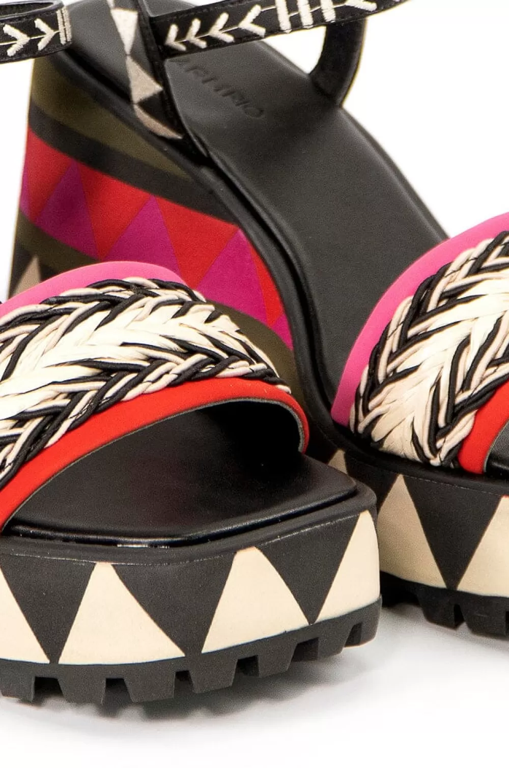 Colorful Graphic Platform Sandal | FARM Rio Cheap