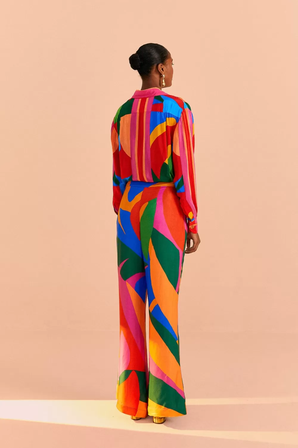 Colorful Leaves Lenzing™ Ecovero™ Viscose Pants | FARM Rio Cheap