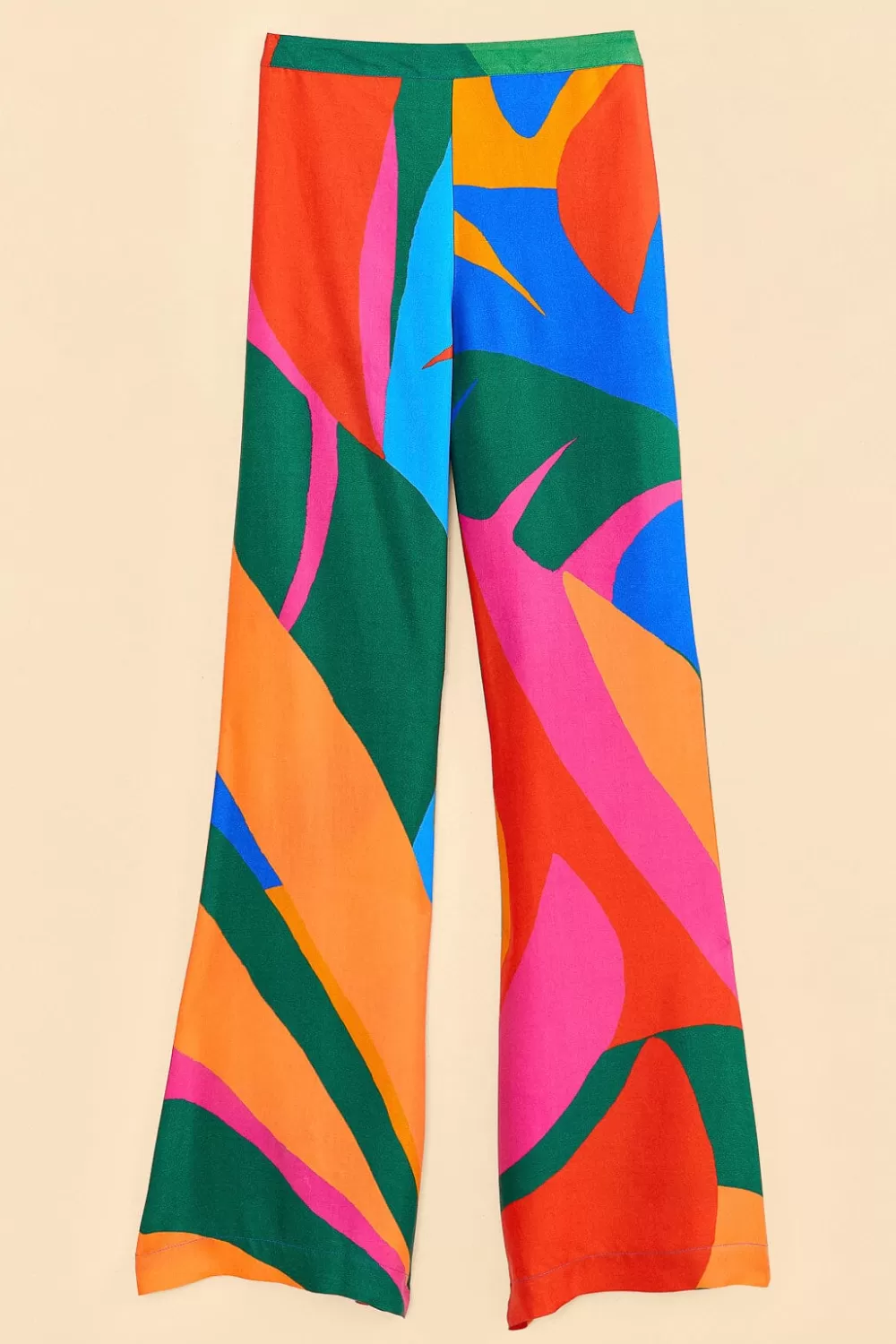 Colorful Leaves Lenzing™ Ecovero™ Viscose Pants | FARM Rio Cheap