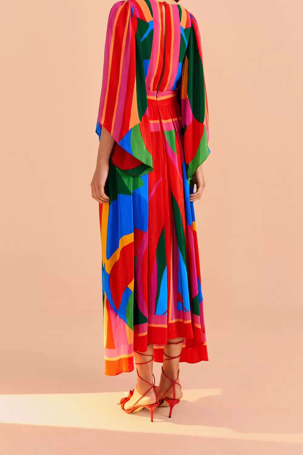 Colorful Leaves Midi Dress | FARM Rio Online