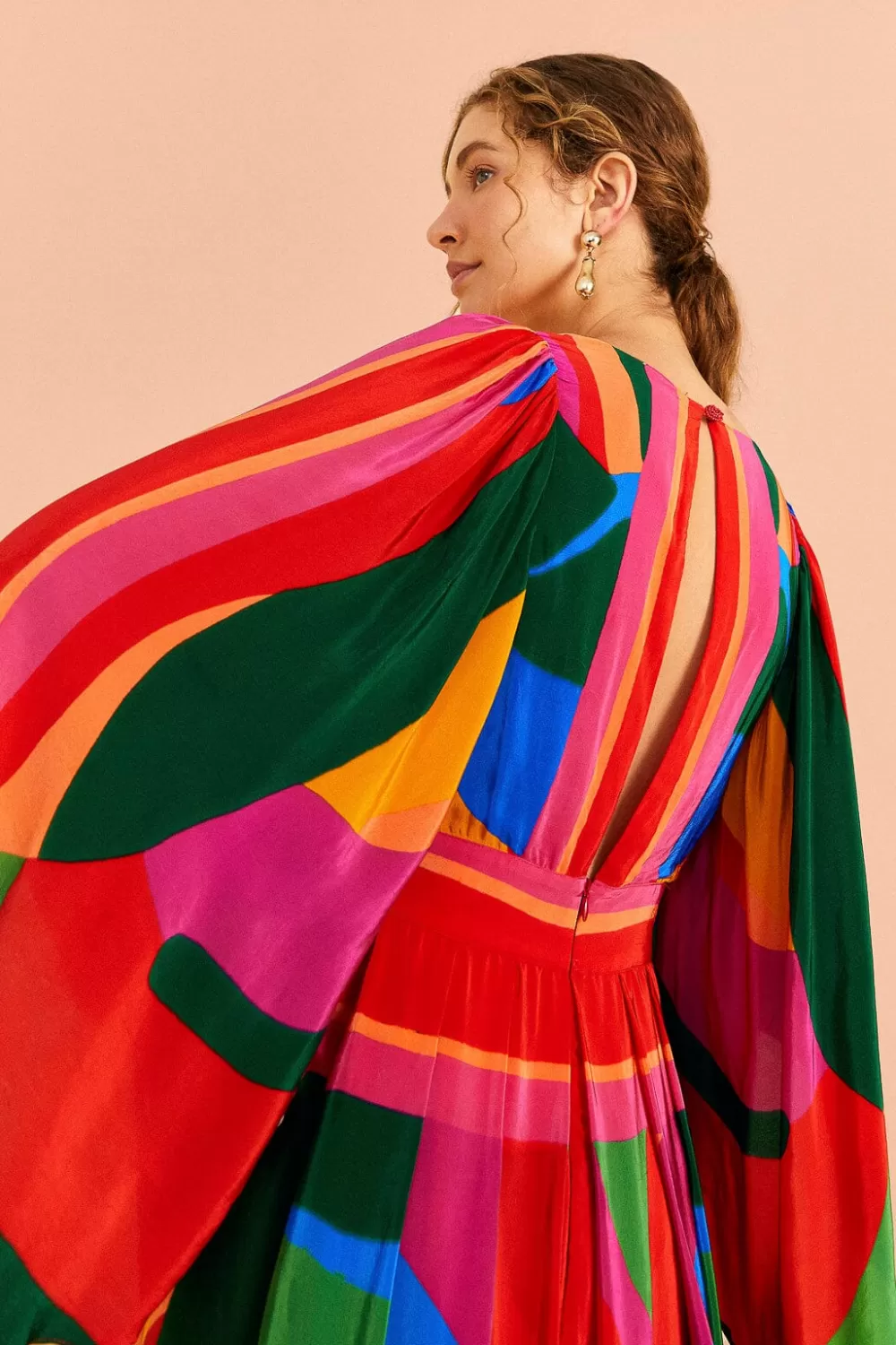 Colorful Leaves Midi Dress | FARM Rio Online