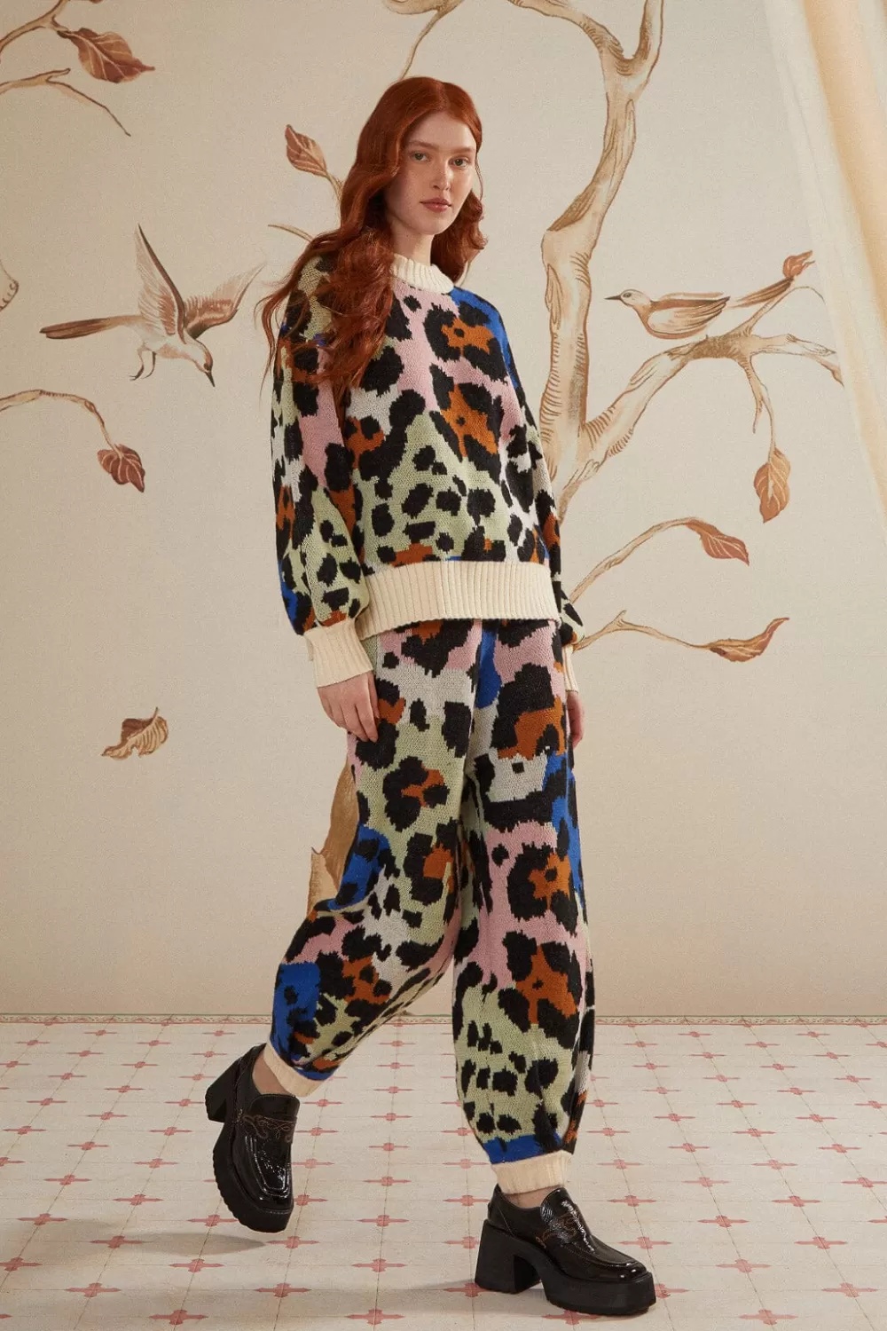 Colorful Leopards Knit Pants | FARM Rio Best