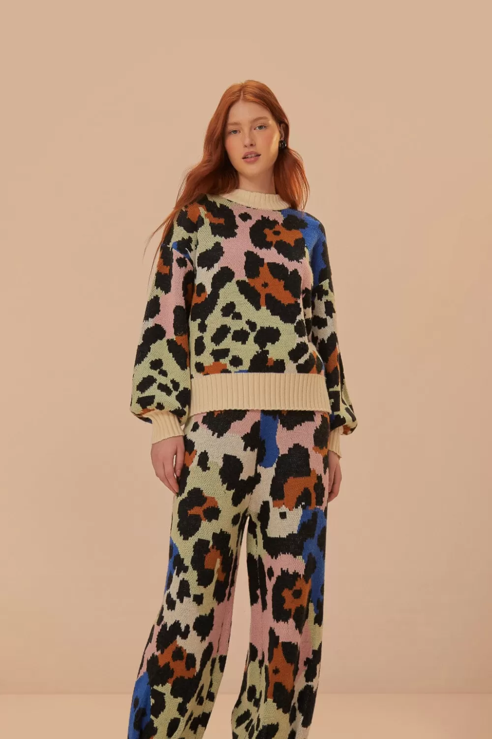 Colorful Leopards Knit Pants | FARM Rio Best