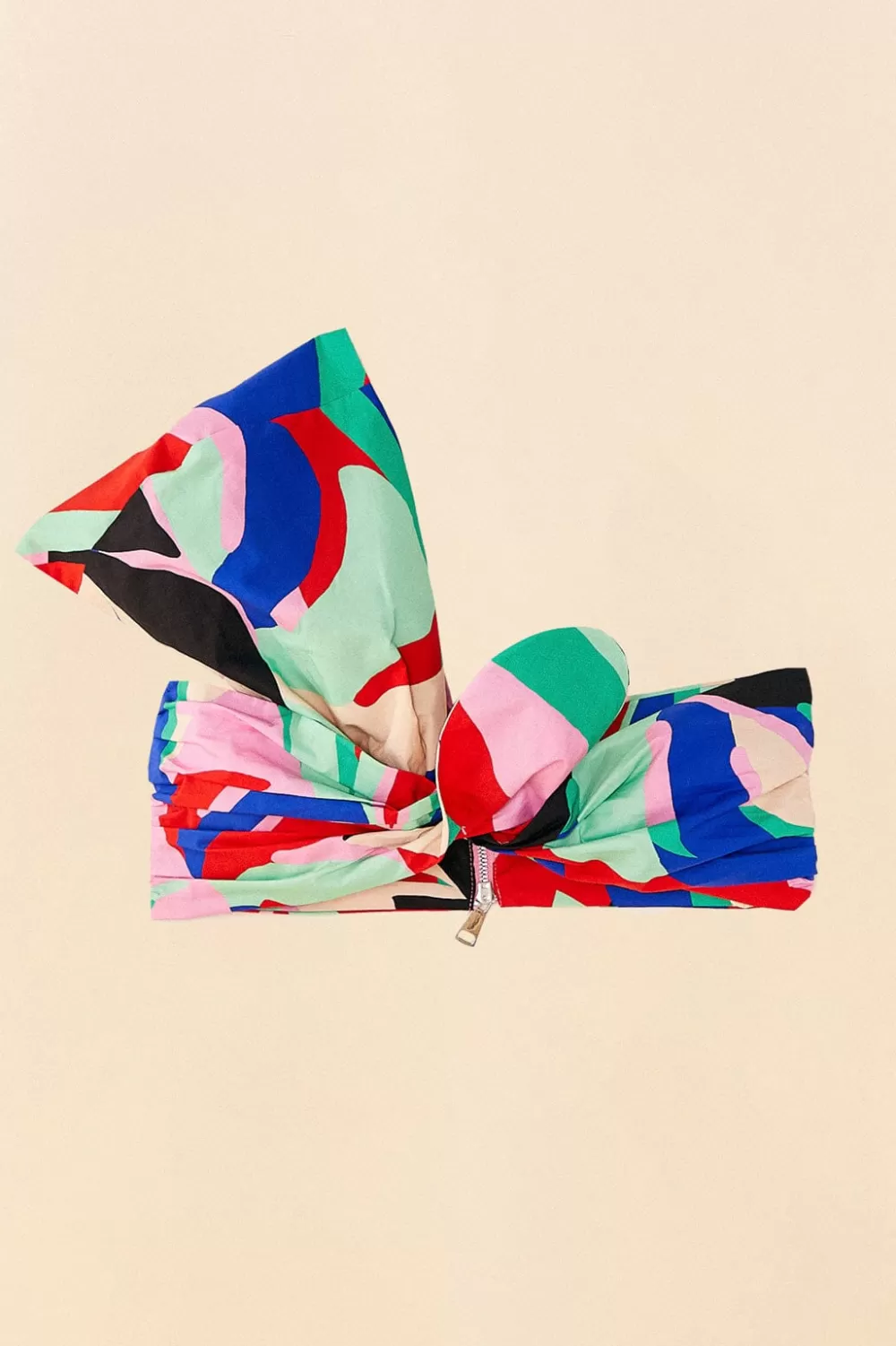 Colorful Monstera Organic Cotton Crop Top | FARM Rio Store