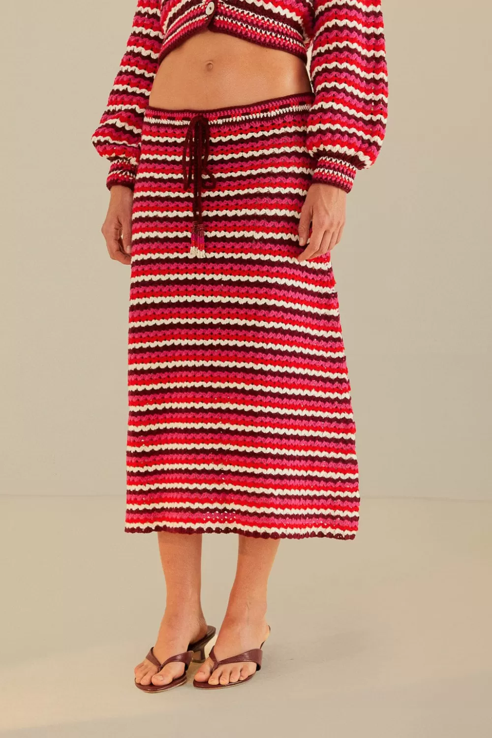 Colorful Stripes Crochet Skirt | FARM Rio Outlet