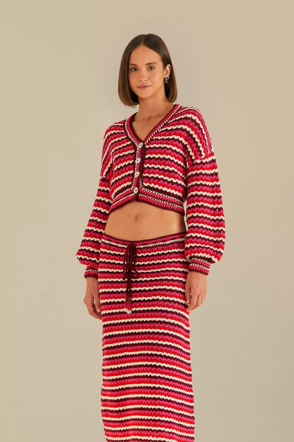 Colorful Stripes Crochet Skirt | FARM Rio Outlet