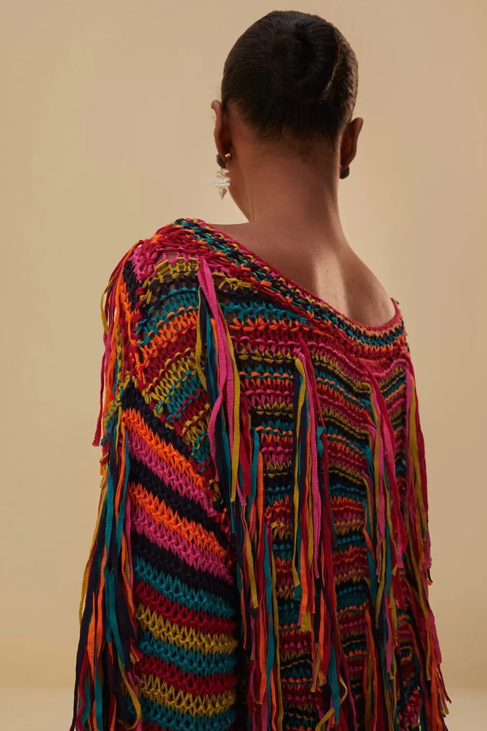 Colorful Stripes Knit Sweater | FARM Rio Clearance
