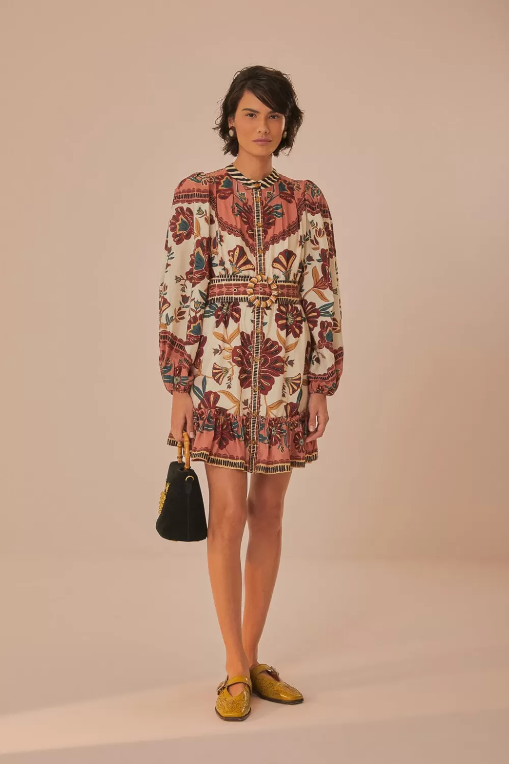 Cream Riad Mini Dress | FARM Rio Clearance
